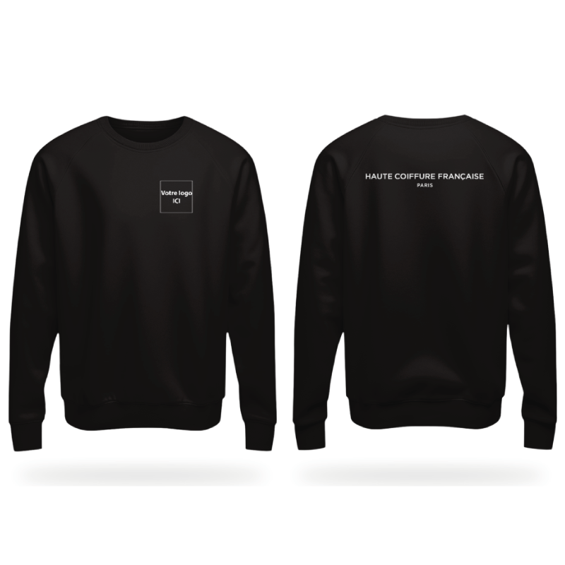 Sweat col rond unisexe HCF + Mon logo