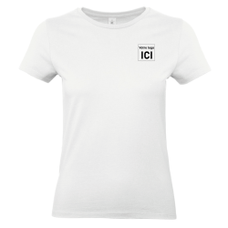 T-shirt femme HCF  blanc + Mon logo