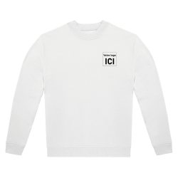 Sweat col rond unisexe HCF + Mon logo